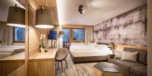 Double Room Hotel Obereggen | © Ph. Hotel Sonnalp