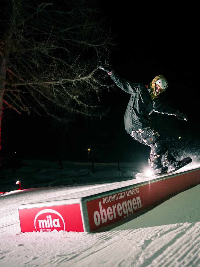 snowboarder notte inverno | © Ph. F-Tech